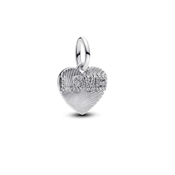 Pandora Gravírozható szerető szív függő charm - 793604C01