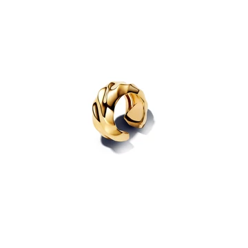 Pandora 14K aranyozott hullámos fülgyűrű - 263872C00
