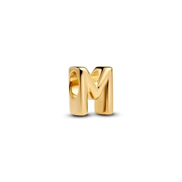 Pandora 14K aranyozott "M" betű charm - 763959C00