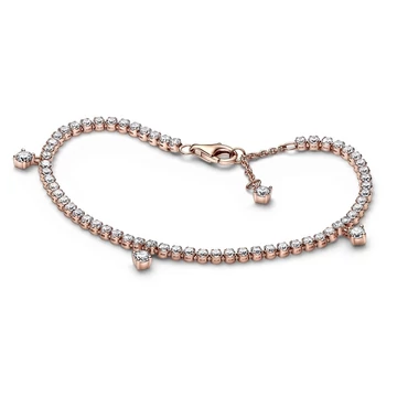 Pandora Csillámló Cseppek Tennis karkötő 16 cm - 582401C01-16