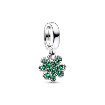 Pandora lóhere charm zöld kristállyal - 792751C01
