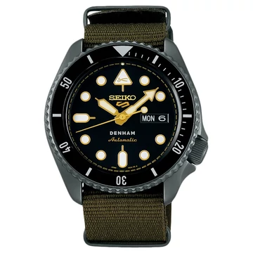 Seiko 5 Sports DENHAM Collaboration ‘Denim Workwear’ II Limited Edition Automatic férfi óra - SRPL37K1_3I