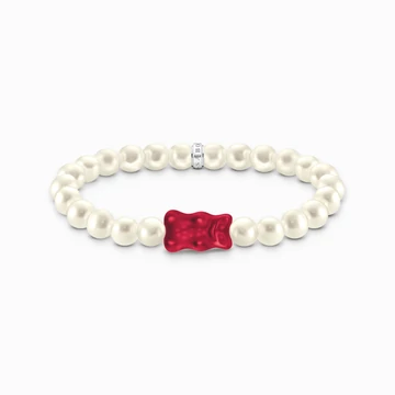 Thomas Sabo x Haribo gumimaci kristályüveg gyöngy karkötő 15 cm - A2154-017-10-L15