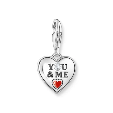 Thomas Sabo Charm Club szív YOU & ME gravírozásal charm - 2206-691-7
