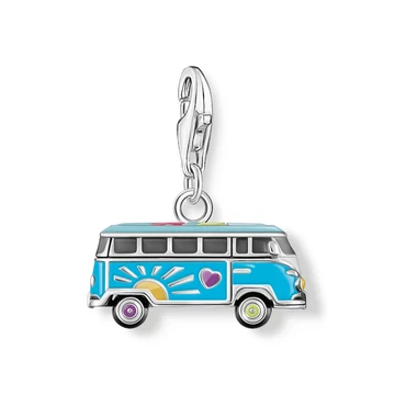 Thomas Sabo Charm Club Volkswagen kék hippi busz charm - 2210-664-7