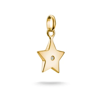 Thomas Sabo Charm Club Connect aranyozott csillag charm medál - CC1238-414-14