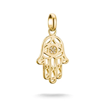 Thomas Sabo Charm Club Connect aranyozott Hamsa kéz charm medál - CC1243-414-14