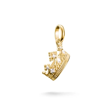 Thomas Sabo Charm Club Connect aranyozott korona charm medál - CC1247-414-14