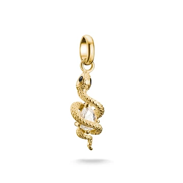 Thomas Sabo Charm Club Connect aranyozott kígyó charm medál - CC1264-565-14