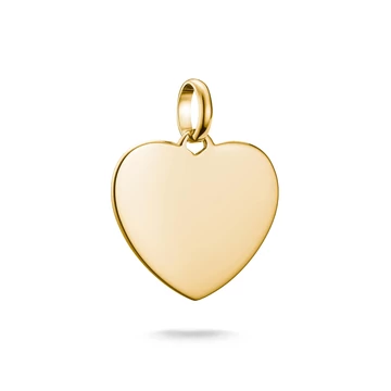 Thomas Sabo Charm Club Connect aranyozott gravírozható nagy szív charm medál - CC1274-413-39