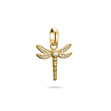 Thomas Sabo Charm Club Connect aranyozott szitakötő charm medál - CC1285-414-14