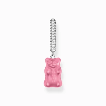 Thomas Sabo x Haribo rózsaszín gumimaci kristályüveg fél pár fülbevaló - CR727-052-9
