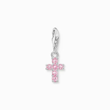 Thomas Sabo Charm Club rózsaszín kereszt charm - 2032-051-9