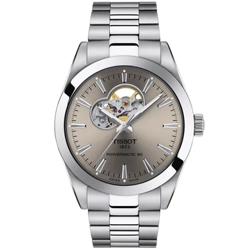 Tissot T-Classic Gentleman Powermatic 80 Open Heart férfi óra - T127.407.11.081.00