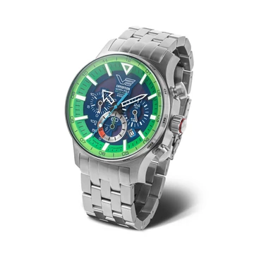 Vostok Europe Expedition “Polar Spruce” Solar Power Chronograph férfi óra - 595A733-B