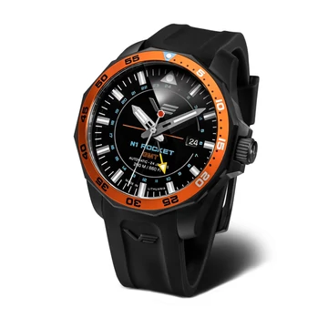 Vostok Europe N1 Rocket Automatic GMT férfi óra - 225C714-SBLK