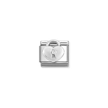 Nomination "Szív lakat" charm - 330311-19