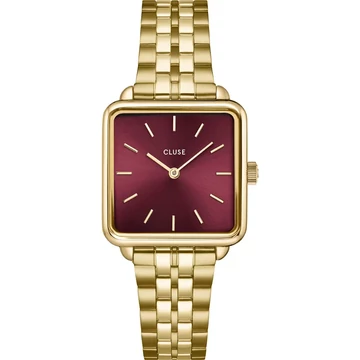 Cluse La Tétragone Dark Cherry, Gold Colour női óra - CW10312