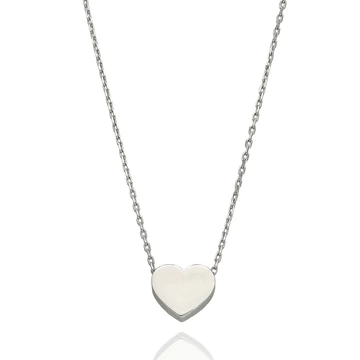 Fehér arany szív nyaklánc 45 cm - X4FOR6N5971-II-W