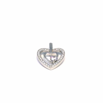 Diana Silver ezüst szív medál - P-0069