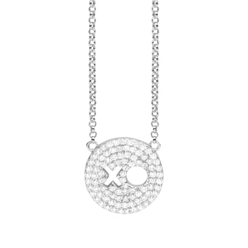 NANA KAY silver trends ezüst kör nyakék - ST1465