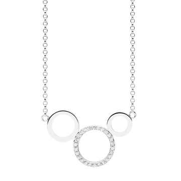 NANA KAY silver trends ezüst tripla kör nyakék - ST1526