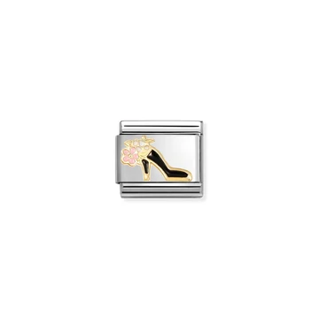 Nomination "Női cipő virággal" charm - 030272-95