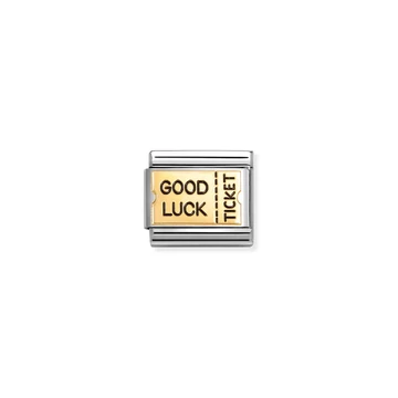 Nomination "Good Luck Ticket" charm - 030284-72