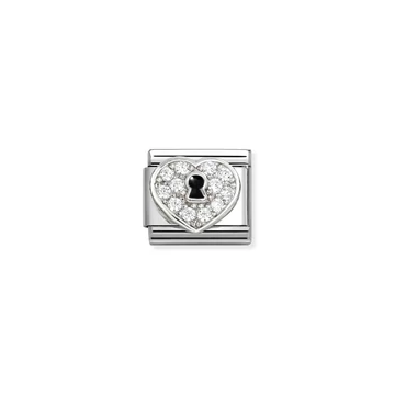 Nomination "Szív kulcslyukkal " charm - 330328-09