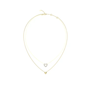Guess dupla szív nyaklánc - JUBN05026JWYGT/U