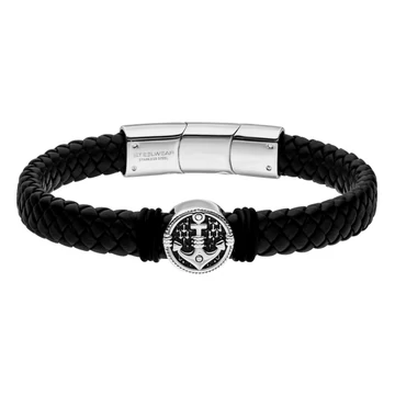 STEELWEAR Cancún férfi karkötő horgony medállal 22,5 cm - SW-947