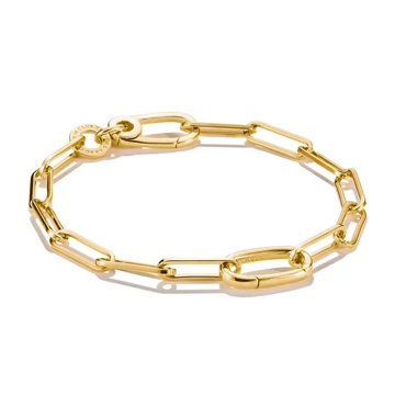 Thomas Sabo Charm Club Connect aranyozott karkötő 17 cm - C1205-413-39-L17