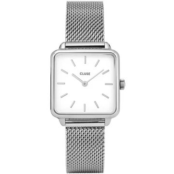 Cluse La Tétragone Silver Mesh White női óra - CW0101207003