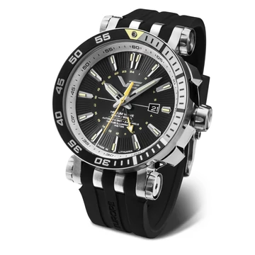 Vostok Europe Energia Rocket GMT férfi óra - 575A718-SBLK