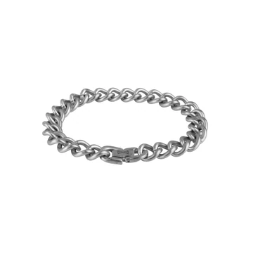 AZE Gourmette Satin Inox karkötő 21 cm - AZ-BM002-A-210