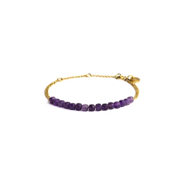 Didyma Xanthi Violet ametiszt karkötő - XA2