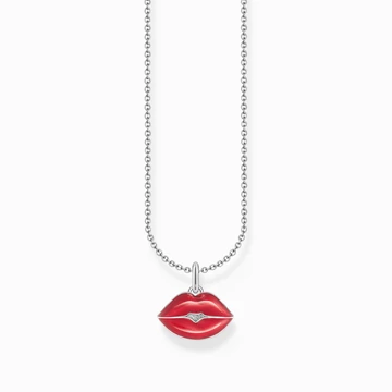 Thomas Sabo piros csókolózó száj nyaklánc - KE2230-664-10-L45