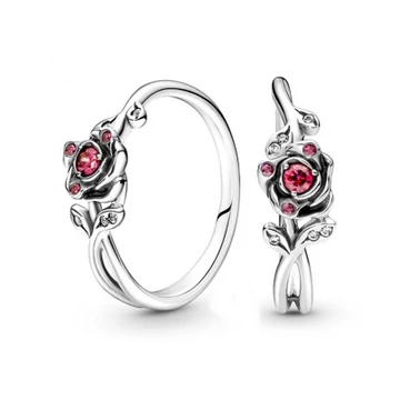 Pandora Disney "A Szépség és a Szörnyeteg" rózsa gyűrű 50-es méret - 190017C01-50