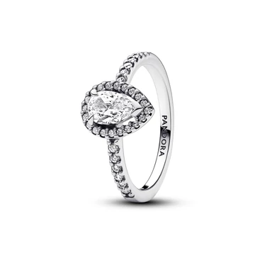 Pandora szikrázó csepp gyűrű 56-os méret - 192835C01-56