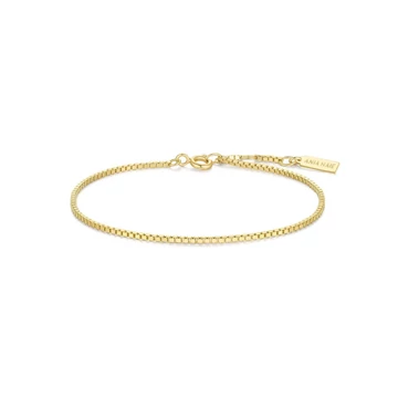 Ania Haie aranyozott ezüst karkötő 18,5 cm - B068-01G