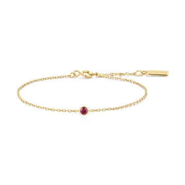 Ania Haie aranyozott ezüst karkötő 18,5 cm - B071-01G