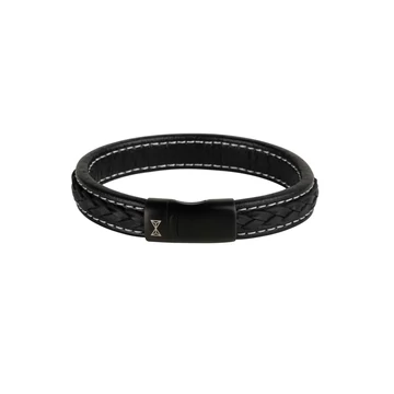 AZE Retro Wave Black-on Black karkötő 22,5 cm - AZ-BL015-C-225