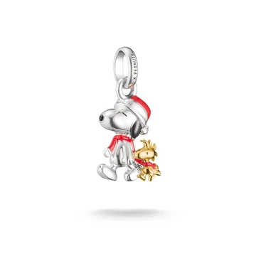 Thomas Sabo Charm Club Connect Peanuts Snoopy és Woodstock karácsonyi kiadás charm medál - CC1307-427-7