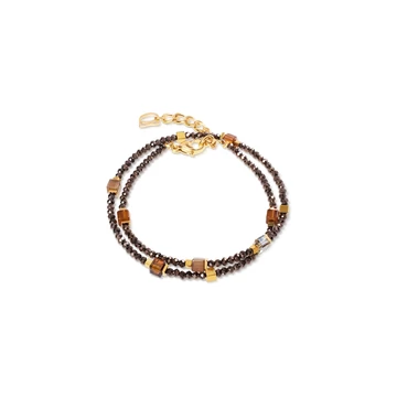Coeur De Lion Joyful Colours Flex gold-brown karkötő - 4460/30-1116