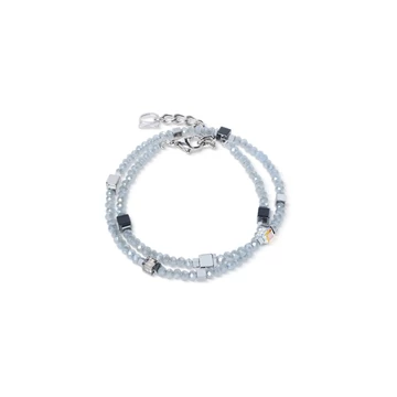 Coeur De Lion Joyful Colours Flex silver-grey karkötő - 4460/30-1217