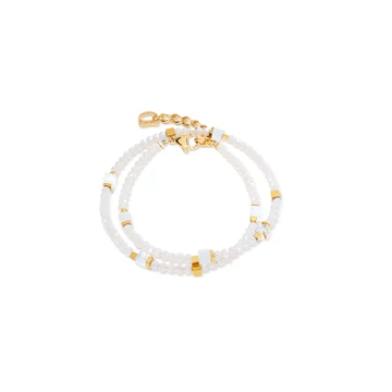 Coeur De Lion Joyful Colours Flex gold-white karkötő - 4460/30-1416