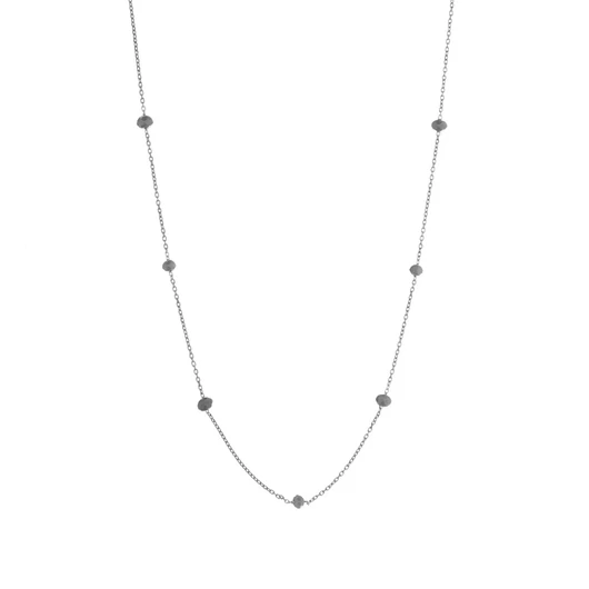 Alisia ezüst Crystal Bead nyaklánc - AL880-Argento-Gri