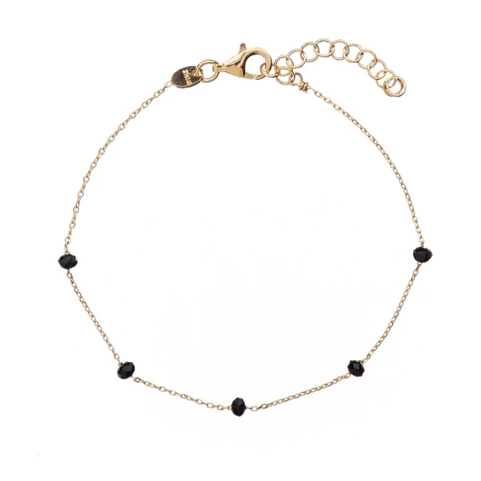 Alisia Crystal Bead karkötő - AL879-Oro-Nero