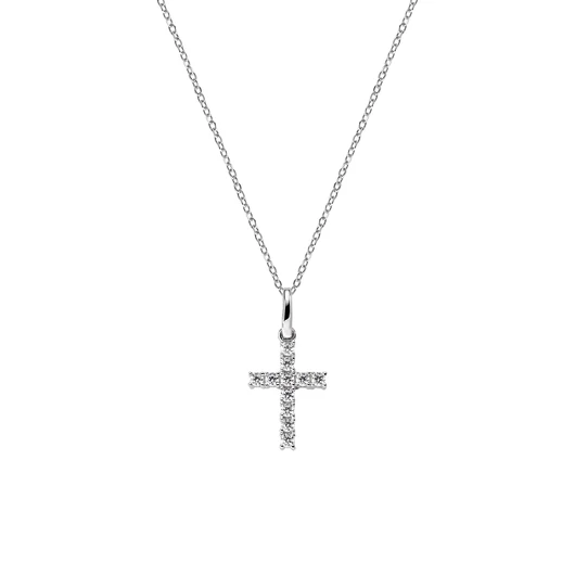 Amen ezüst Kereszt nyaklánc 47 cm - CRBB03