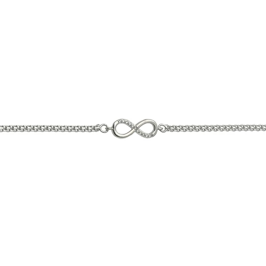 Ezüst végtelen karlánc 17 cm - 07118-116